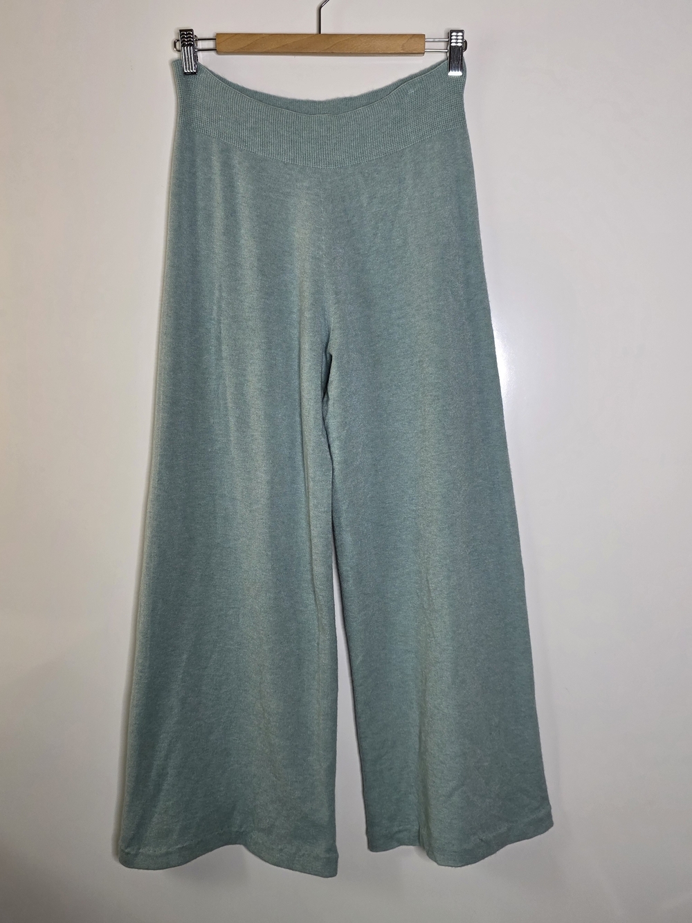 Jaki London Kaia Light Aqua Sweater pants Soft fine knit pull on sweater pants - Picture 10 of 10
